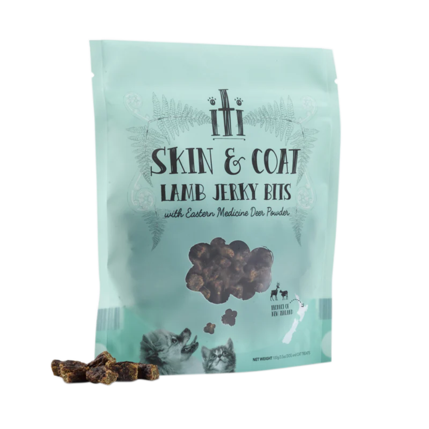 iTi Air-Dried Treats Skin & Coat Lamb Jerky Bits - 100g