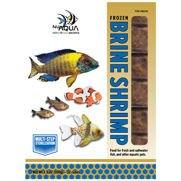 Nu Aqua Frozen Brine Shrimp Cubes 3.5 oz