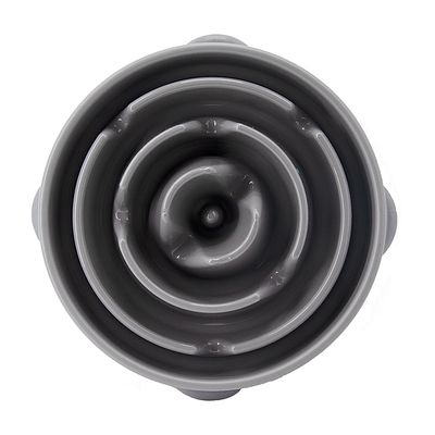 Outward Hound Fun Feeder Drop Grey Large