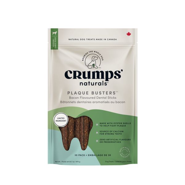 Crumps' Dog Plaque Busters - Bacon 30pk 870g