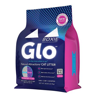 BoxieGlo Natural Attractions Clumping Scent Free Clay Litter 16lb