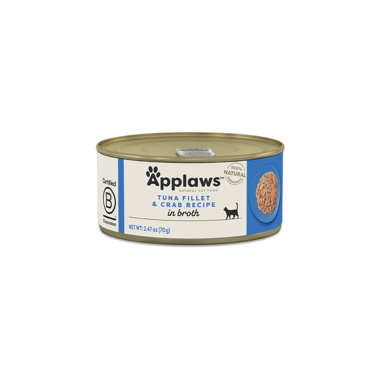 Applaws Cat Can - Tuna & Crab in Broth 2.47 Oz