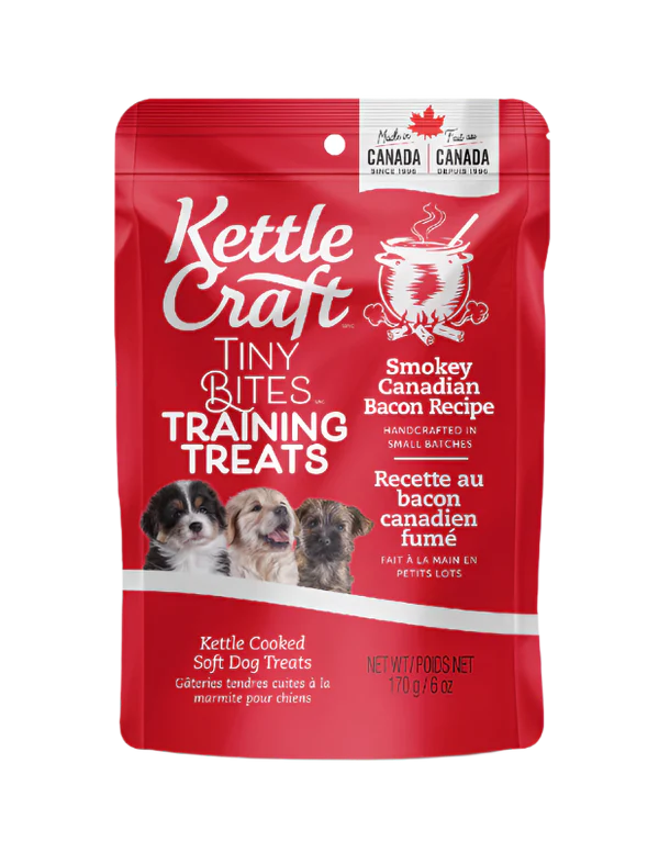 Kettle Craft - Dog - Smokey Canadian Bacon Training Treats - Tiny Bites 170g