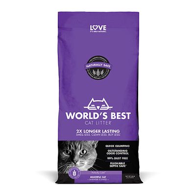 World's Best Multiple Cat Scented Clumping 28LB