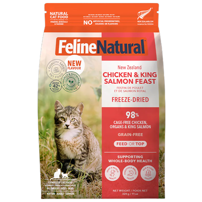 Feline Natural Freeze-Dried - Chkn & King Salm 320g
