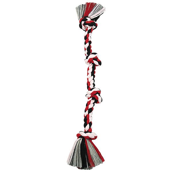 Cotton Rope Tug 4 Knot Colored XLarge 31"
