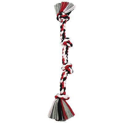 Cotton Rope Tug 4 Knot Colored XLarge 31"