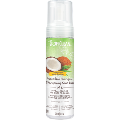 TropiClean Waterless HypoAllergenic Shampoo 218ml