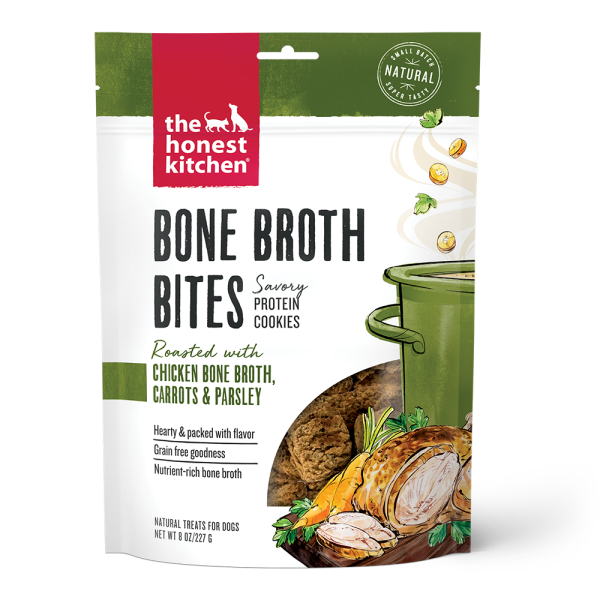 Honest Kitchen Bone Broth Bites - Chicken Bone Broth & Carrots 8oz