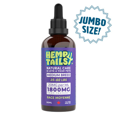Hemp Seed Oil Medium Breed 1800MG/90ML