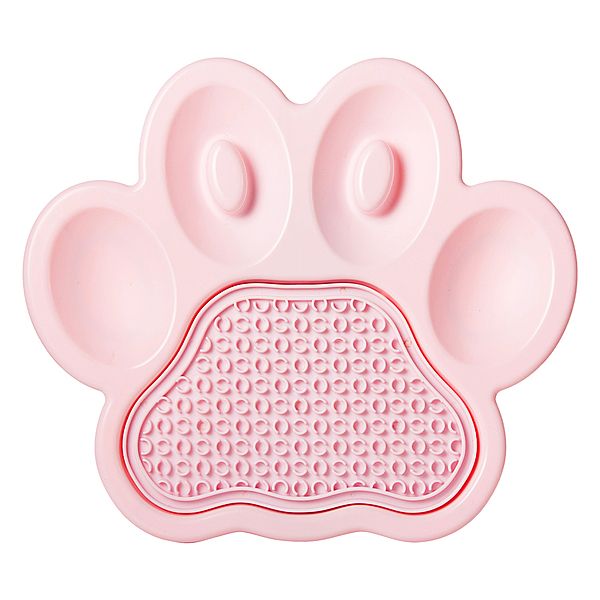 Pet Dream House Paw 2-1 Slow Feeder & Lick Pad - Pink