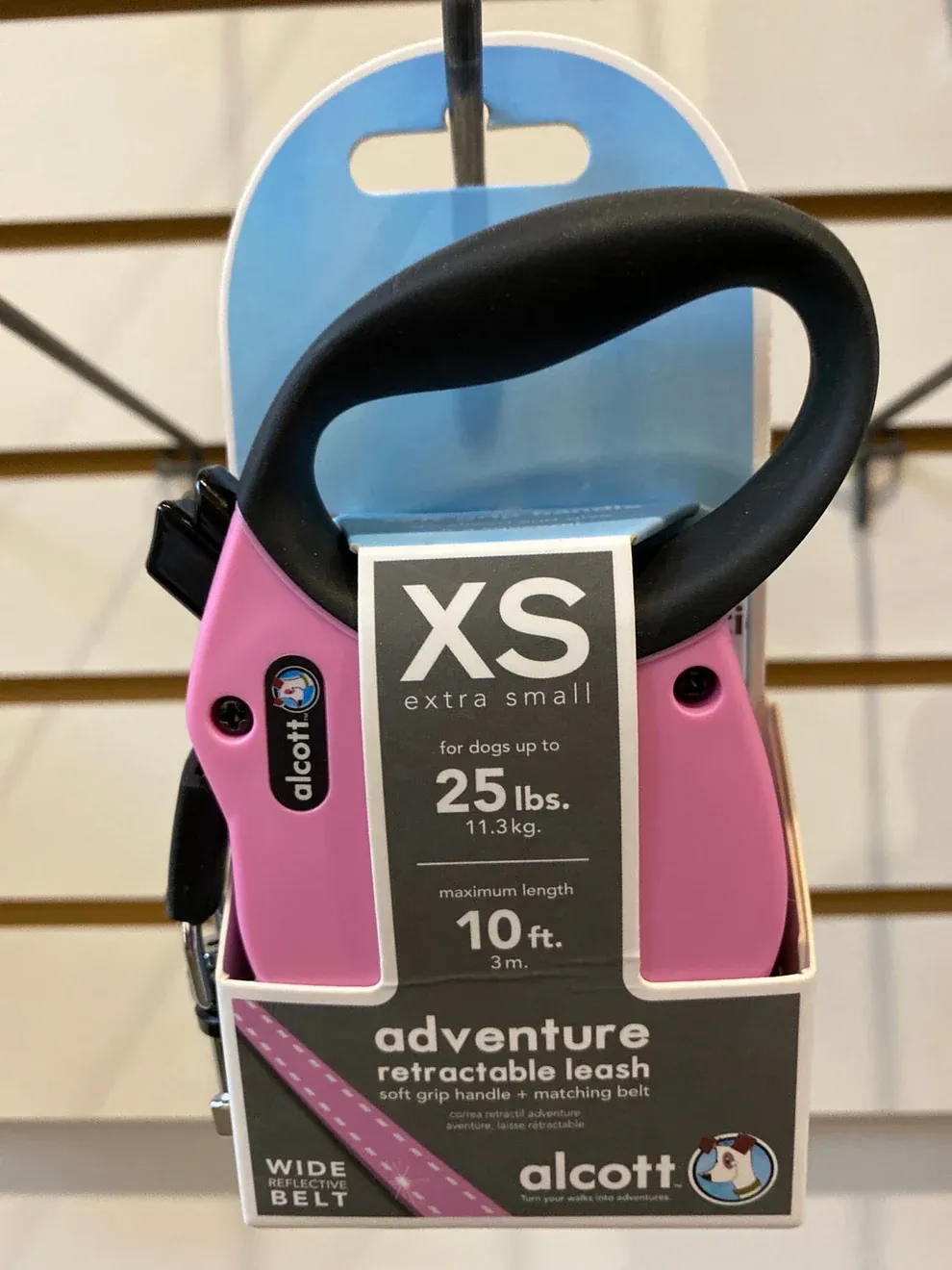 Alcott Retractable Leash - Pink XS