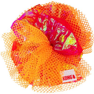 KONG Cat Asst Crackle Fluff Balls 2pk