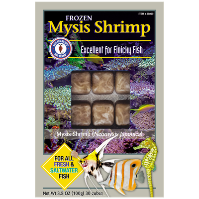San Francisco Bay Frozen Mysis Shrimp Cubes 3.5 oz