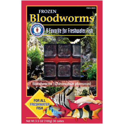 San Francisco Bay Frozen Bloodworm Cubes 3.5oz