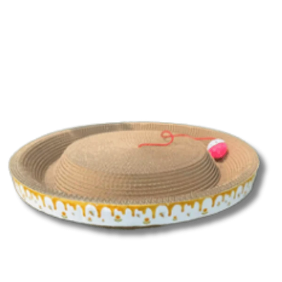 One for Pets - Round Track Cat Scratcher with Ball