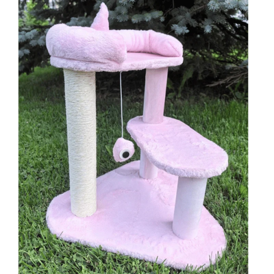 One for Pets - Pink Monster Cat Post