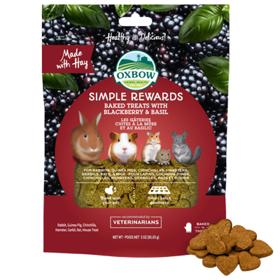 Oxbow Simple Rewards Blackberry Basil Treats 3oz