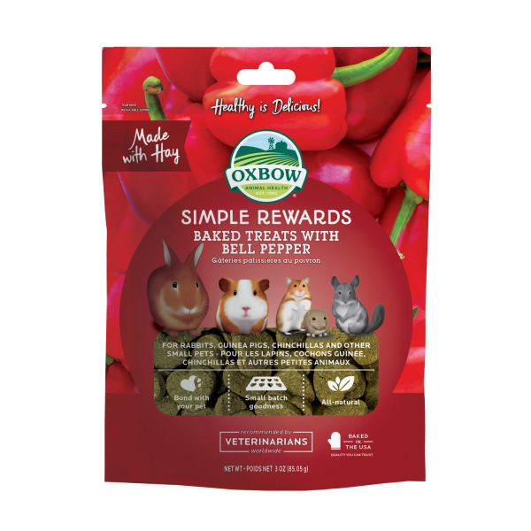 Oxbow Simple Rewards Bell Pepper Treats 3oz
