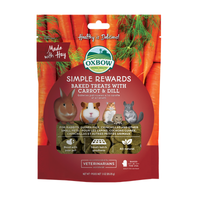 Oxbow Simple Rewards Carrot&Dill Treats 3oz