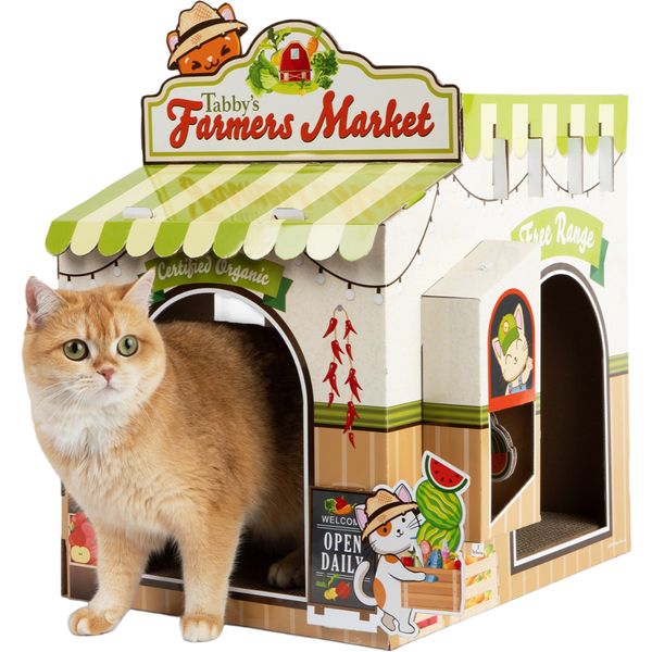 HAPPY CAT Scratcher Double Decker Farmers Market