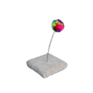 CANCOR Cat Carpeted Cat Teazzer w/Pom & Spring
