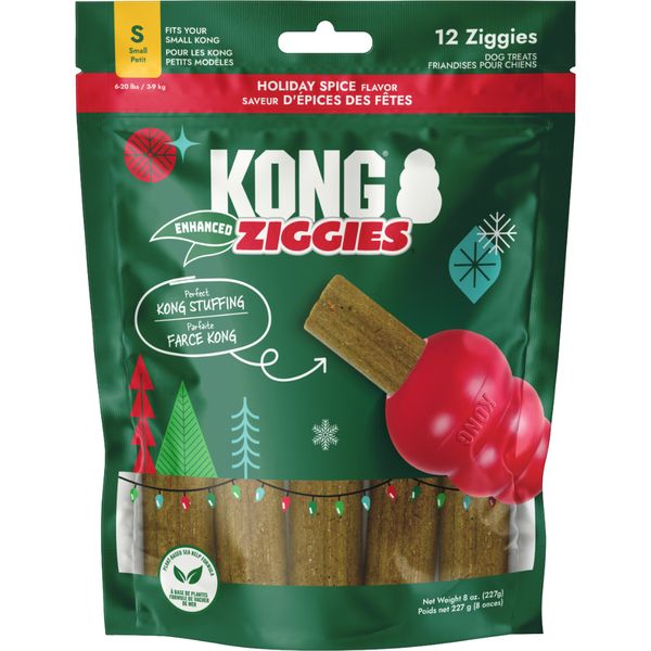 KONG Ziggies Enhanced Holiday Spice Small 7OZ