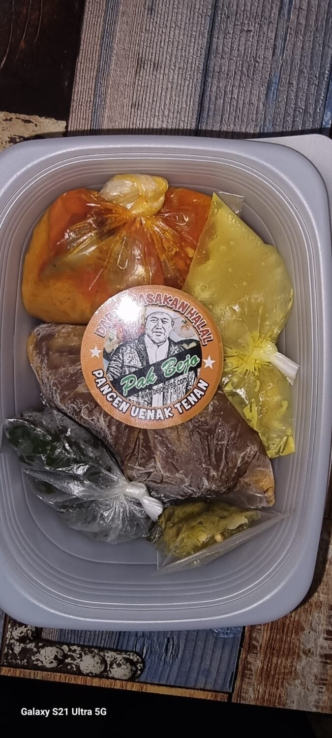 Paket hemat rendang komplit