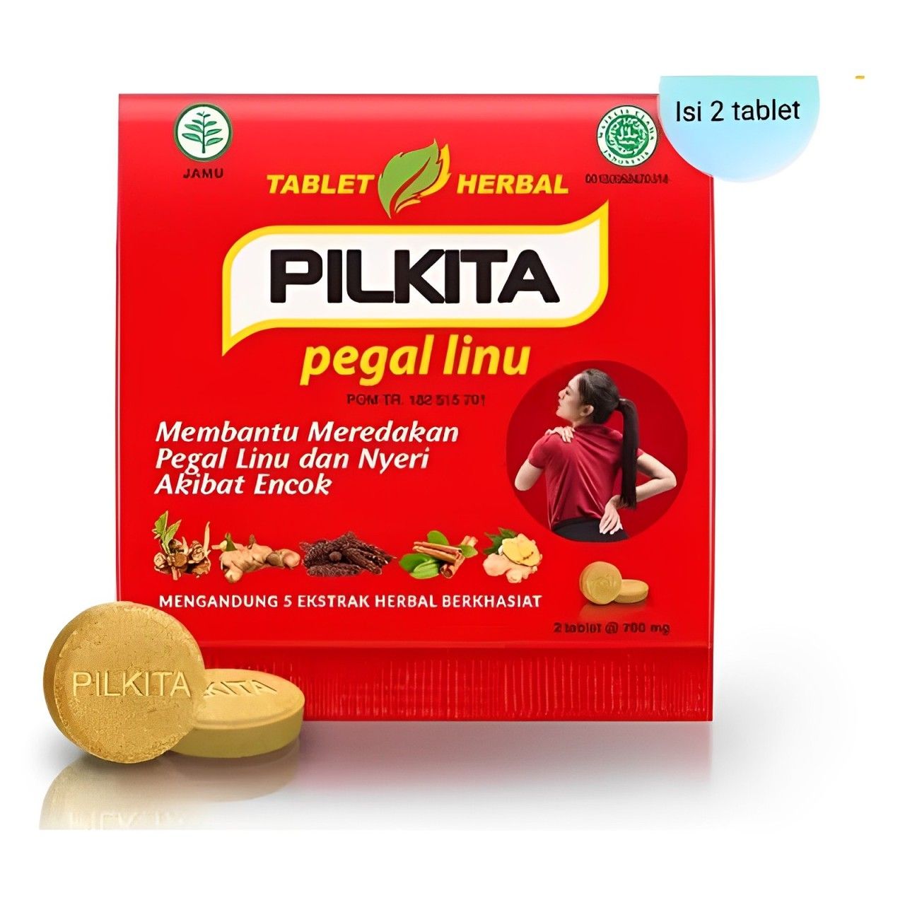 Pilkita isi 4 tablet