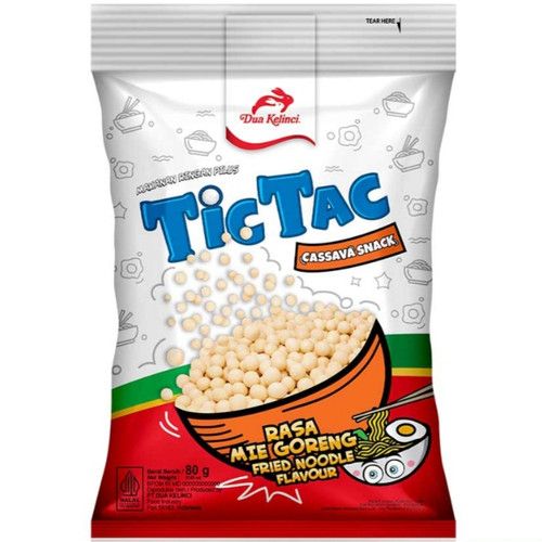 Dua Kelinci Tic Tac Snack Pilus Mie Goreng 80gr