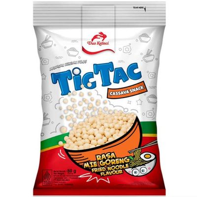 Dua Kelinci Tic Tac Snack Pilus Mie Goreng 80gr