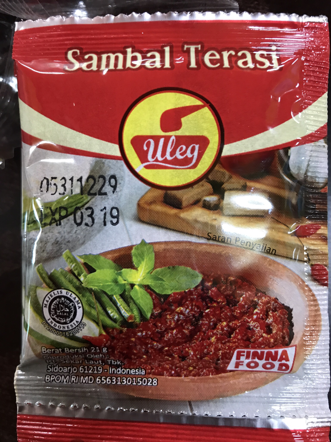 Finna Sambal Terasi 1 Sachet