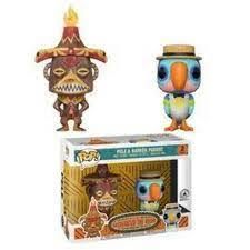 Funko POP! Enchanted Tiki room- Pele and Barker parrot (disney exclusive)
