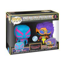 Funko POP! Spider-man across the spider verse- spider- 2099 and India black light (2 pk)