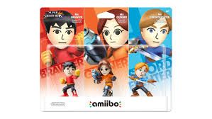 Nintendo Amiibo- Super smash bros Mii brawler - Gunner and Swordfighter