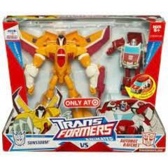 Transformers Animated- Sunstorm VS Ratchet
