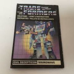 Transformers G1 part and accessories- Soundwave Instruction