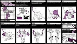 Transformers parts and accessories - Gnaw instruction booklet (CND)