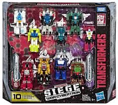 Transformers WFC siege- Autobots vs Decepticon minicon 10 pcks