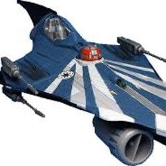 Used Star wars Clone wars- Anakin modified jedi starfighter