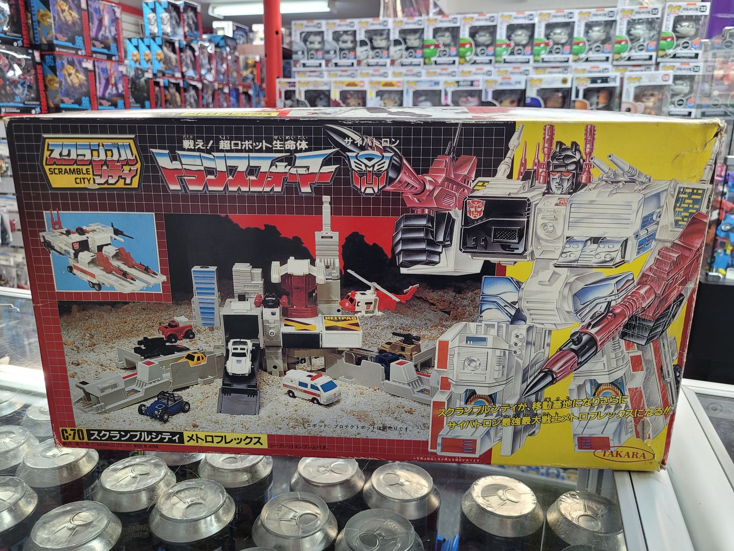 Used Transformers G1 Japanese- C-70 Metroplex (missing 3 missiles and Scamper right arm)