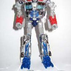 Used Transformers Movie- Silver knight Optimus prime