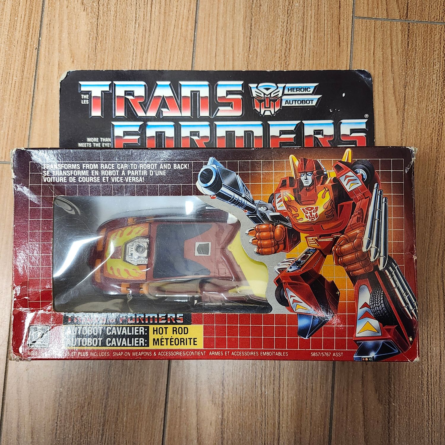 Used Transformers G1- Autobot Hot Rod (in canadian box)
