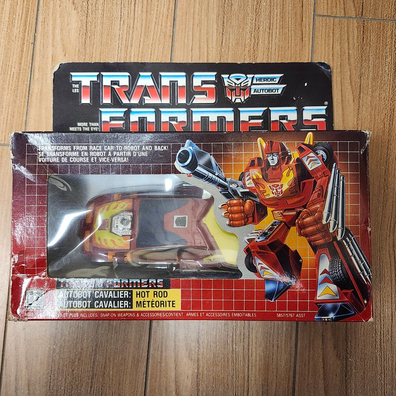 Used Transformers G1- Autobot Hot Rod (in canadian box)