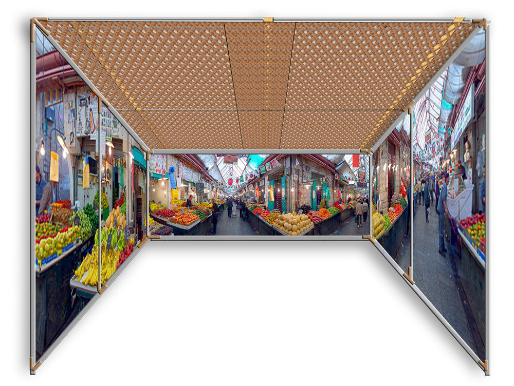 Shuk Machane Yehuda - Panoramic Sukkah Kit