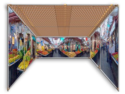 Shuk Machane Yehuda - Panoramic Sukkah Kit