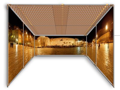 The Kotel at Night - Panoramic Sukkah Kit