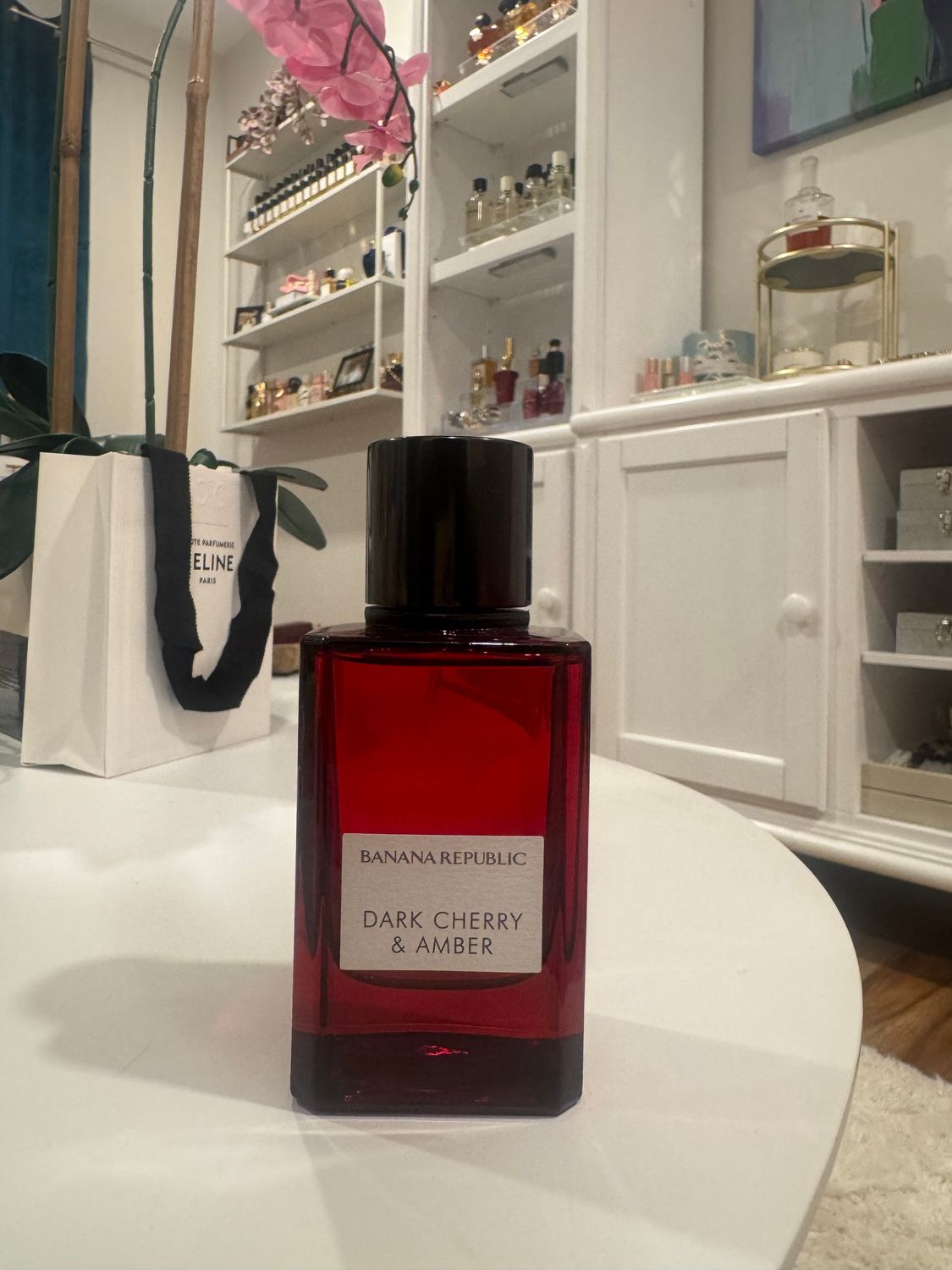 Banana Republic dark cherry &amp; amber