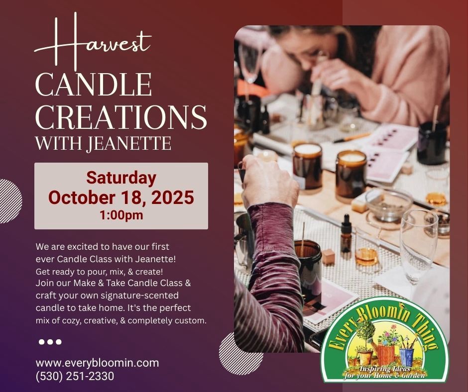 Candle Creations with Jeanette 10/18