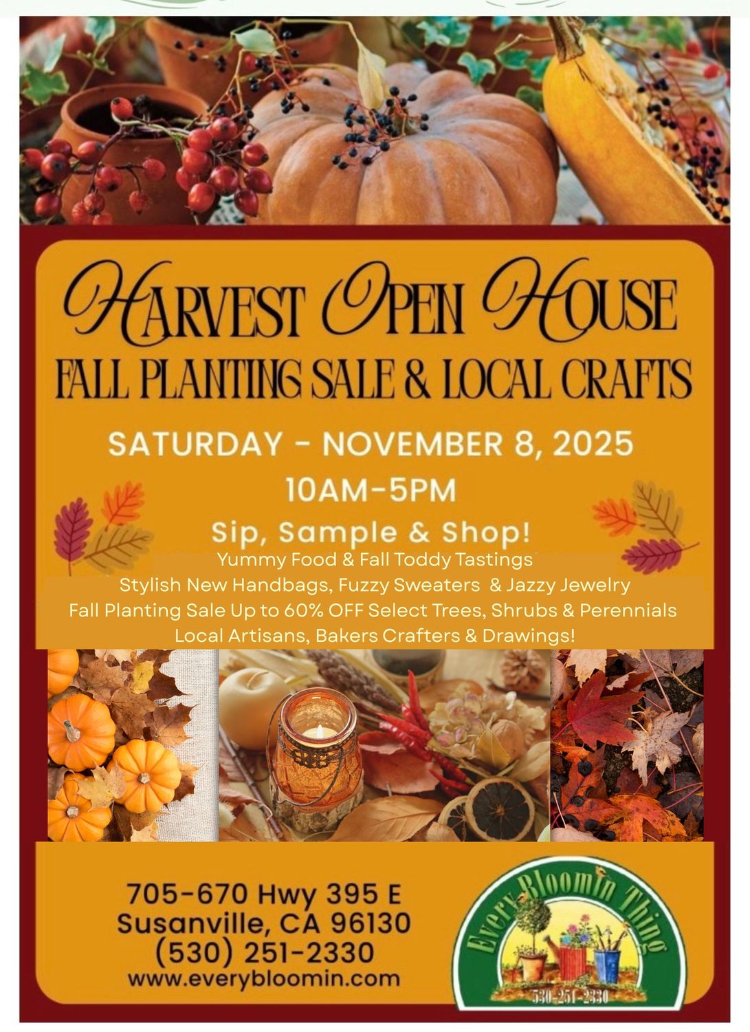 Harvest Open House 11/8/2025